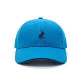 Polo 6 Panel Structured Peak Cap Blue – Adjustable Baseball Cap